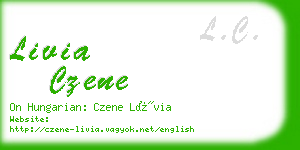 livia czene business card